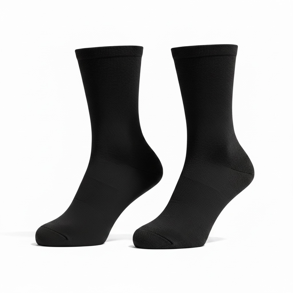 Crew Modal Socks With Gentle Arch Support-Black