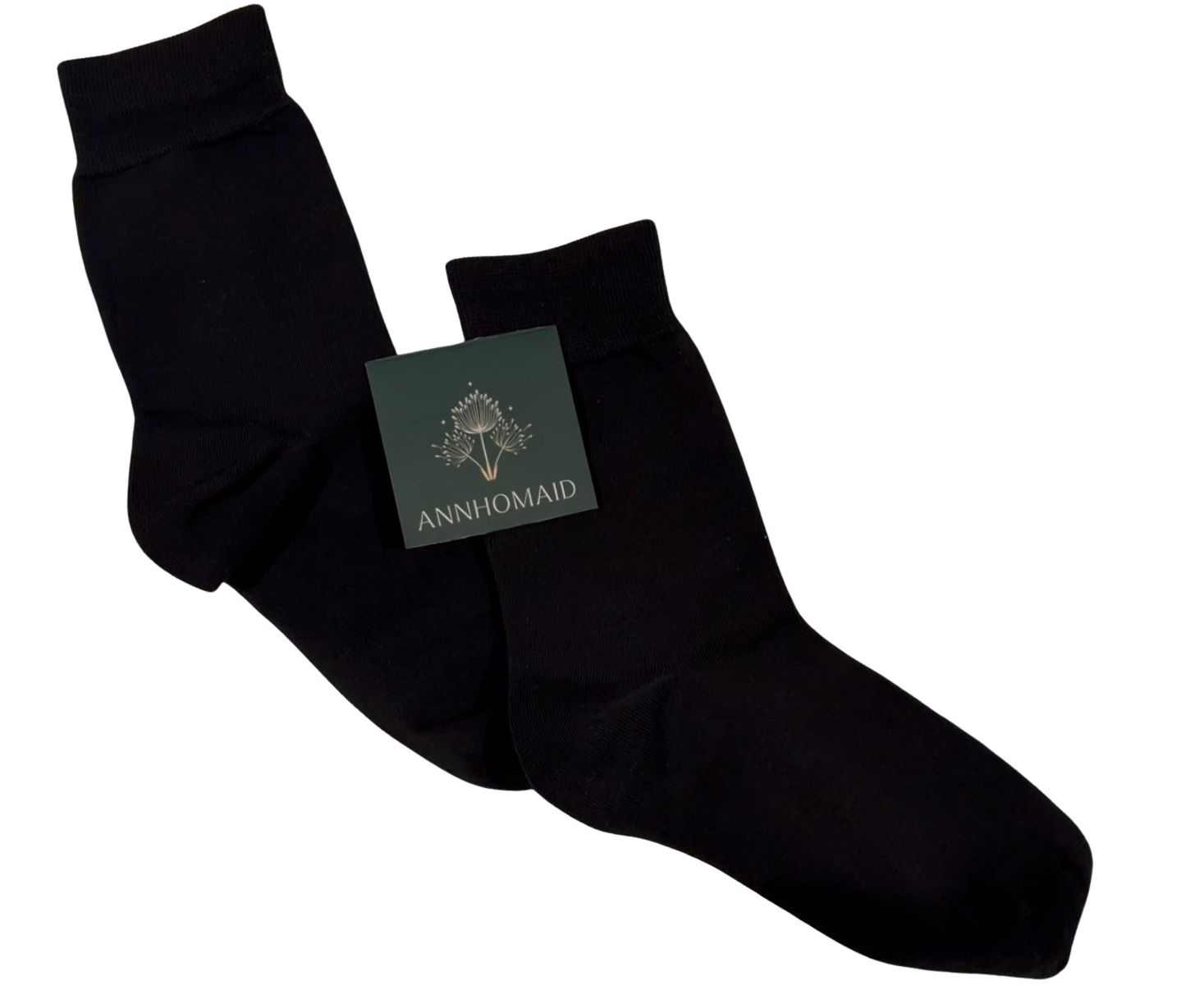 Unisex Breathable Thin Cotton Socks Casual-Black